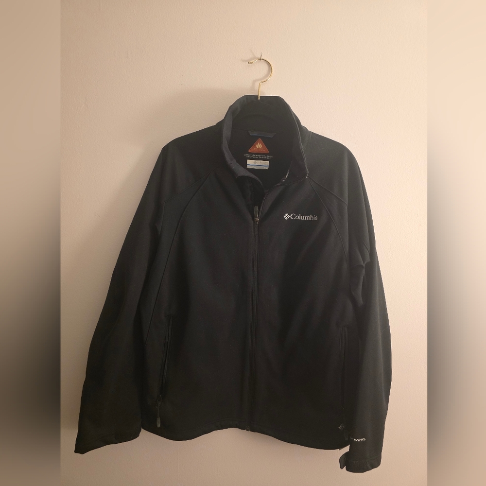 Columbia Jacket Black Med Omni- Windblock Onmi-Heat Thermal